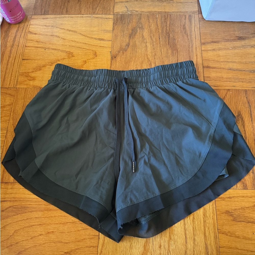 Women's Green Athletic Shorts